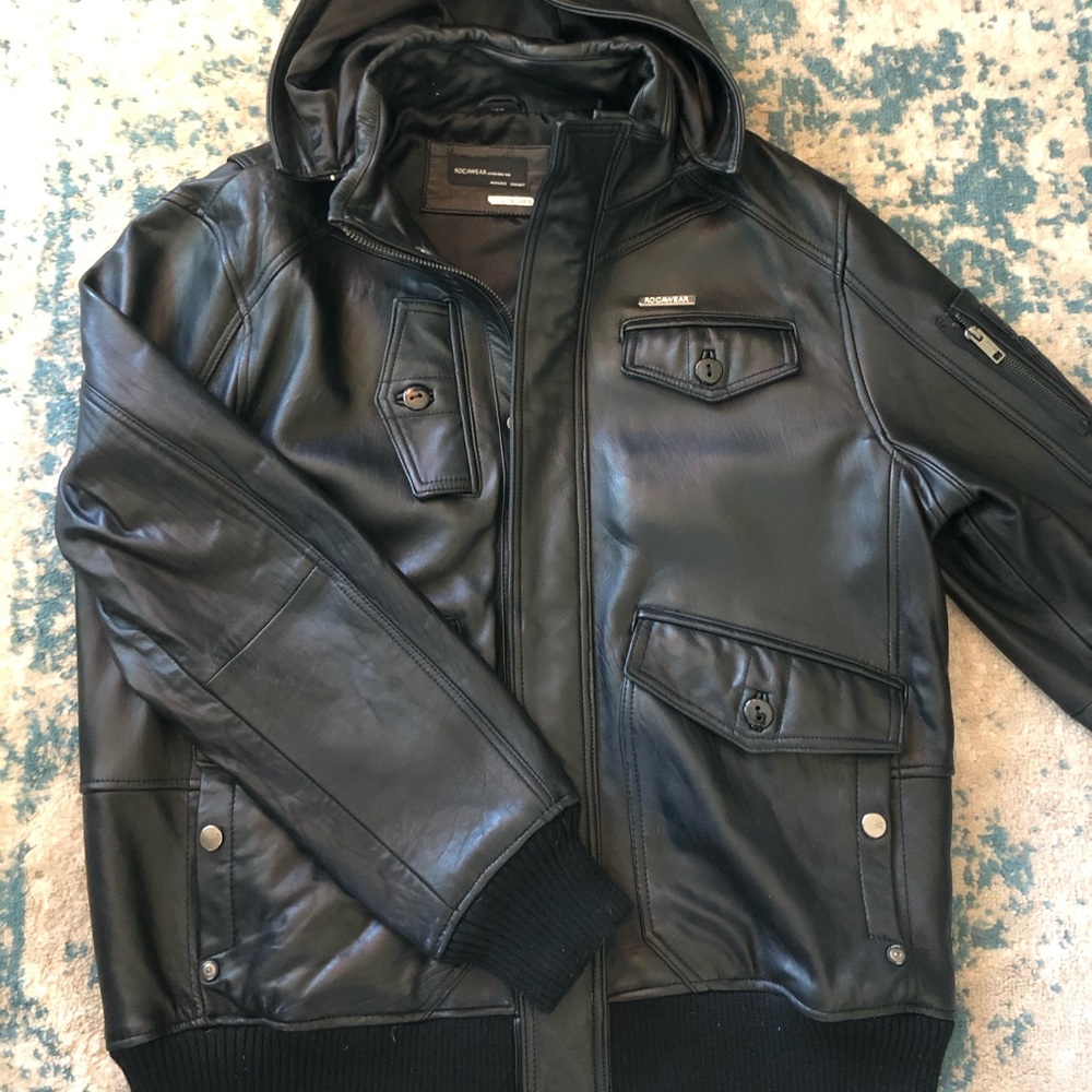 Rocawear 100% genuine Leather jacket
